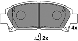 Колодки ADB 3713