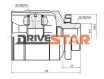 Шрус внутренний правый Drivestar IC-KH2008-FR, 25x42x26