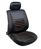 Чехол сиденья с подогревом полиэстер, Skyway с терморегулятором (2 режима) Черный 12V 116х56см 2,5А-