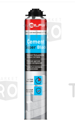 Клей полиуретановый для пеноблоков SilFix Cement Super Block, 750мл