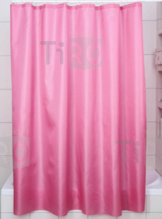 Штора для ванной Бриллиант WLE-YJ13 полиэстер, 180*180см, розовая