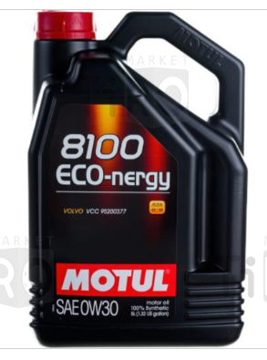 Cинтетическое масло Motul 8100 X-Clean+ EFE 0w30 111678, 5 л