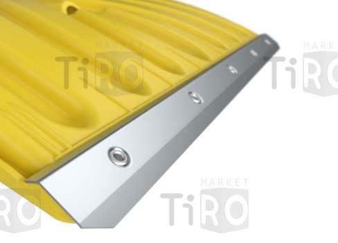 Лопата снеговая пластмассовая Цикл Эксперт Норд, с черенком