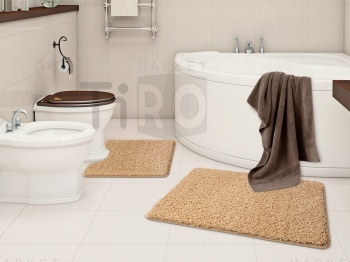 Коврик для ванной Shahintex Frizz icarpet 60*100+60*50 цвет бисквит