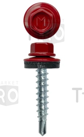 Саморез кровельный 4,8*29 RAL 3011 красный (250шт.) Саморез кровельный 4,8*29 RAL 3011 красный (250шт.)