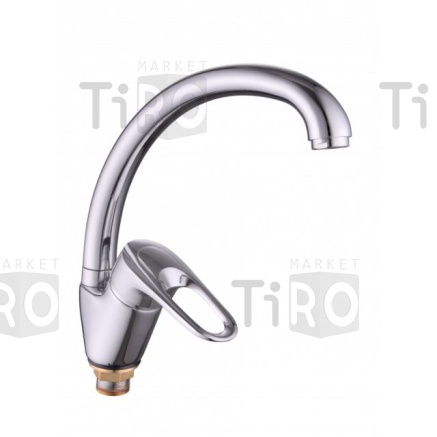 Смеситель для кухни Lucky Tap KD-4018-44 (409) d40, боковая ручка на гайке, латунь Смеситель для кухни Lucky Tap KD-4018-44 (409) d40, боковая ручка на гайке, латунь