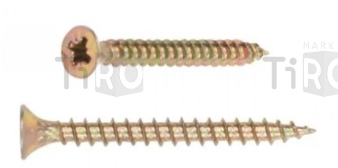 Саморез 009А-35-16 универсальный 3,5*16 (60шт.) желтый цинк