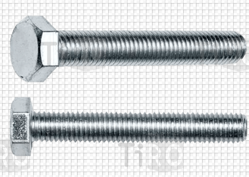 Болт шестигранник полная резьба 500В-М08-20 цинк М 8*20 (6шт.)