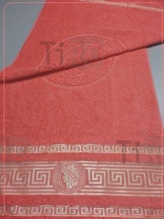Полотенце гладкокрашенное жаккардовое, Афины (1456) 70*140см