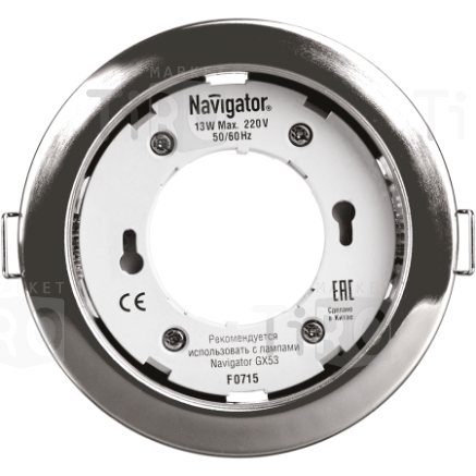 Светильник встраиваемый Navigator 71279 NGX-003-GX53 хром Светильник встраиваемый Navigator 71279 NGX-003-GX53 хром