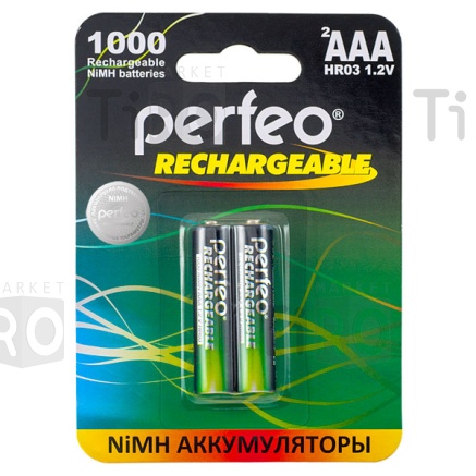 Аккумулятор Perfeo ААA/R03-1000mAh 1.2B