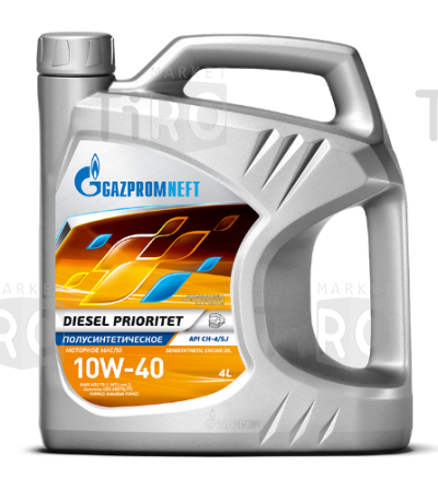 Полусинтетическое масло Gazpromneft Diesel Prioritet 10w40 CH-4/SJ дизельное, бочка 205 л 174 кг