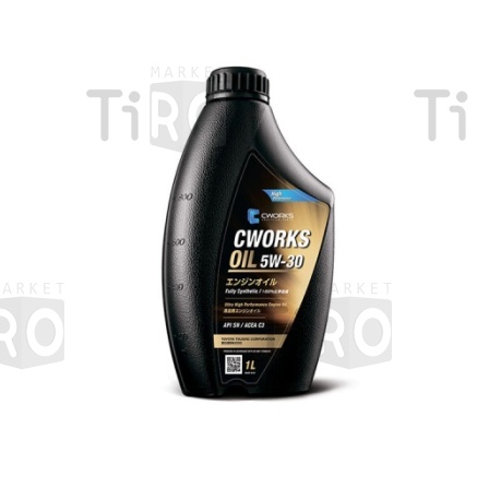 Моторное синтетическое масло Cworks Oil 5W-30 SN/C3, 1L