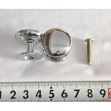 Ручка мебельная кнопка 501, хром, металл (574)