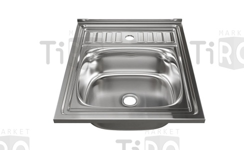 Мойка накладная 50х60 (0,8мм) с сифоном stMIRA 5060.8