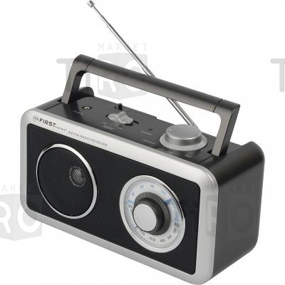 Радиоприемник First AM/FM, AUX/наушники питание, встроенный MP3-плеер AC/DC