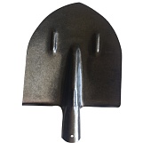 Лопата штыковая рельсовая сталь К-2, остроконечная, копальная ЛКО