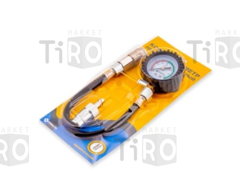 Компрессометр Top Auto "Про Дизельный", 11521 манометр в резиновом чехле, блистер