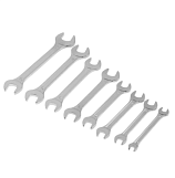 Набор ключей рожковых Tundra basic, холдер, хромированный, 8 штук, 6-17 мм