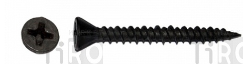 Саморез для ГВЛ двухзаходная резьба, 3,9*35, черный (1000 шт.)