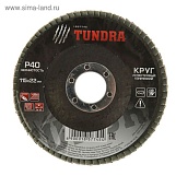 Круг лепестковый конический TUNDRA 115 х 22 мм, Р40 /10/200/