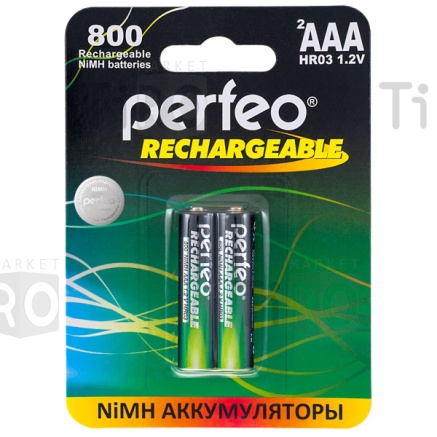 Аккумулятор Perfeo ААA/R03-800mAh 1.2B