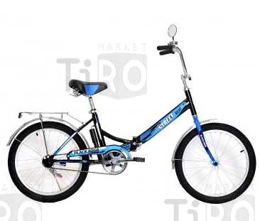 Велосипед BA Street Beat 121, YF-701CTR, 20"; 1s (РФ) (13,5", черный-синий)