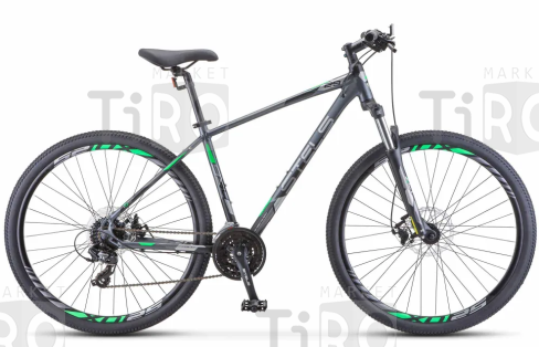 Велосипед Stels Navigator-930MD, V010, 29" (16,5" Антрацитовый/зеленый)