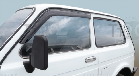 Дефлекторы на боковые стекла VORON GLASS LADA NIVA 3dv(накладные/скотч) (к-т 2шт)