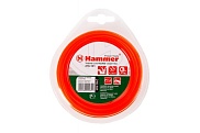 Леска триммерная HAMMER216-101TL ROUND 1,3мм*15м. круглая, красная