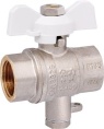 Кран PF 1/2" г/г с отводом М10 под датчик температуры FBV 300V10