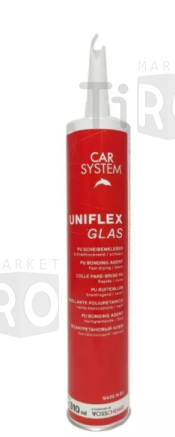 Клей для вклейки автомобильных стекол Carsystem uniflex glas GLUE000 в тубе + насадка-дозатор, 310 мл