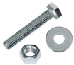Болт шестигранник 595В-М6-80+шайба+гайка цинк М6*80 (4шт.)
