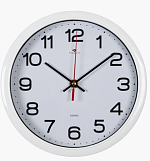 Часы настенные круг d=22см, корпус белый "Классика", "Рубин"