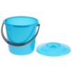 Ведро Барнаул С631КБИР с крышкой 5л перламутровое бирюзовое