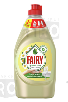 Средство для мытья посуды Fairy Нежные Руки Ромашка и витамин Е, 450мл