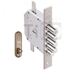 Замок гараж. Эльбор 1.06.22.5.1.1 "Гранит"+задвижка+тяги /10/