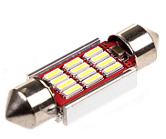 Автолампа Skyway 111636 S08201162 белая К-КТ, T11 (C5W) 12V 16SMD 36мм