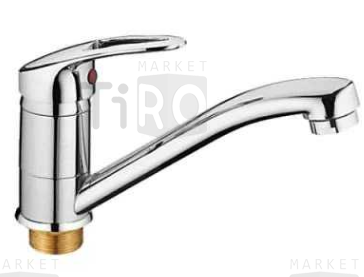 Смеситель Cron, CN4539-2 для кухни, низкий излив, шаровый, 35мм, гайка