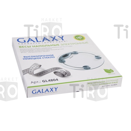 Весы напольные электронные 0-180кг, батарейка в комплекте, Galaxy GL-4804