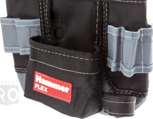 Сумка для инструмента Hammer Flex 235-022 двойная поясная 65*25мм.