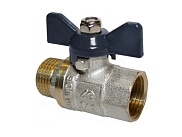 Кран шаровый AQUALINK 3/4" г/ш, бабочка /10/100/