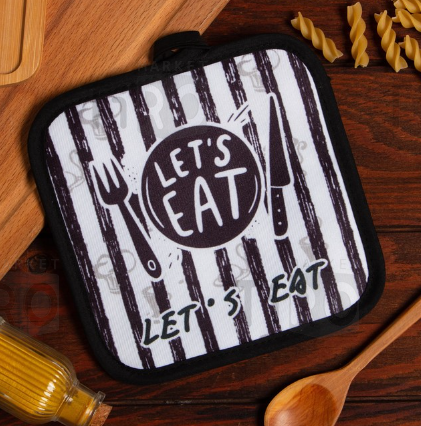 Прихватка Доляна Eat 17*17см хлопок 100% Прихватка Доляна Eat 17*17см хлопок 100%