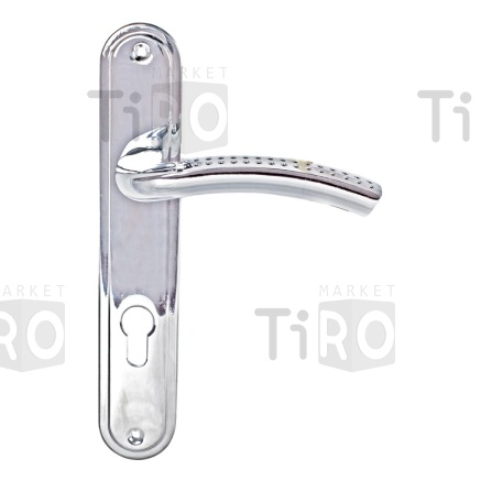 Ручка дверная Trodos на планке AL106/85-М СР (хром)