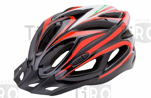 Шлем FSD-HL022, 600127, черно-красный р.L (58-60)