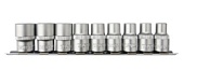 Набор головок торцевых 1/2"DR на держателе, внешний Torx®, S13S139SM, E10-E24, 9 предметов