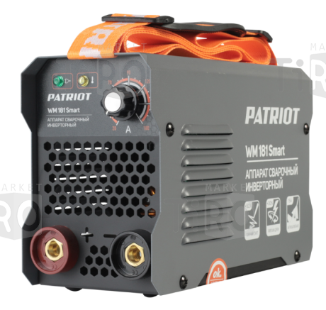 Сварочный аппарат Patriot WM 181Smart MMA, 3,7кВт, 20-180А, электрод 1,6-4мм