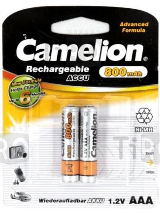 Аккумулятор Camelion Ni-Mh ААA- 800mAh 1.2B BL-2, ЦЕНА за 2шт