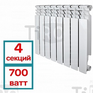 Радиатор биметаллический "Valfex Optima" 80/500 4 секций