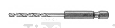 Сверло по металлу 4,2мм, шестигранный хвостовик Зубр Нex 1/4", класс A, сталь Р6М5